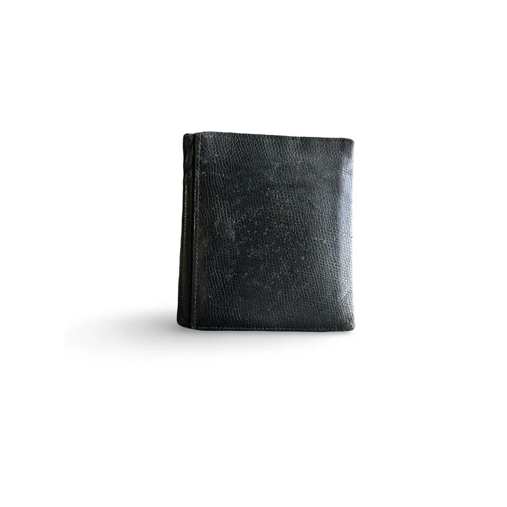 Gianni Versace Medusa Plaque Leather Trifold Wallet Authentic-Vintage
